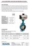 BUTTERFLY VALVE WITH ADA PNEUMATIC ACTUATOR