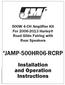 JAMP-500HR06-RCRP. Installation and Operation Instructions. 500W 4-CH Amplifier Kit For Harley Road Glide Fairing with Rear Speakers
