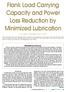 Flank Load Carrying Capacity and Power Loss Reduction by Minimized Lubrication