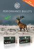 selection guide With RWS LEAD-FREE 1 PERFORMANCE BULLETS