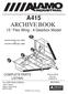 A415 ARCHIVE BOOK 15 ' Flex Wing - 4 Gearbox Model