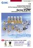 SeriesVDW. Compact Direct Operated 2/3 Port Solenoid Valve For Water and Air. New. VDW10/20/30: 2 Port, VDW200/300: 3 Port