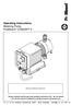 Operating Instructions Metering Pump ProMinent CONCEPT b