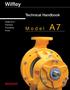 Wilfley. Model. Technical Handbook. ASME B73.1 Chemical Processing Pump