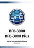 BFB-3000 BFB-3000 Plus Set Up and Operations Manual [Version 3.3]