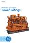 GE Power. Waukesha * gas engines. Power Ratings