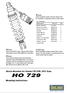 HO 729. Shock Absorber for Honda CRF250L-2017 Asia. Mounting Instructions. Note! Note!