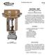 MODEL 987 TECHNICAL BULLETIN 987-TB Globe-Pattern Control Valve for General and Chemical Serv ice FEATURES APPLICATIONS. ISO Registered Company