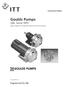 ITT. Goulds Pumps G&L Series NPO. Engineered for life. Commercial Water. Open Impeller All Stainless Steel End Suction Pumps.