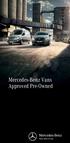 Mercedes-Benz Vans Approved Pre-Owned