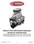 Edelbrock E-Force rpm carburetor Supercharger c.i.d. Small-Block chevy