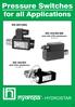 Pressure Switches for all Applications
