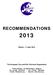 RECOMMENDATIONS. Edition : 11 April The European Tyre and Rim Technical Organisation