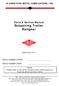 Parts & Service Manual Scissoring Trailer Railgear