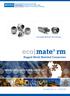 Featuring Radsok Technology. eco mate rm. Rugged Metal Shielded Connectors RELIABLE SIGNAL AND POWER SOLUTIONS