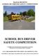 SCHOOL BUS DRIVER SAFETY COMPETITION