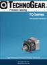 TQ Series. Low-backlash Gearboxes. High Performance Precision Planetary Gearboxes.