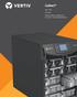 Liebert. APS UPS 5-20 kva Flexible, efficient scalable UPS for room or row-based applications
