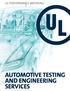 Automotive Testing and Engineering Services