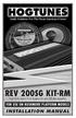 REV 200SG Kit-RM. High Performance Front Speaker Kit with 200 Watt Amplifier. installation Manual