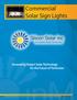 Commercial Solar Sign Lights