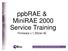 ppbrae & MiniRAE 2000 Service Training Firmware v 1.25(rev B)