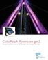 ColorReach Powercore gen2 Premium long-throw exterior LED floodlight with intelligent color light