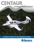 CENTAUR OPTIONALLY-PILOTED AIRCRAFT ULTIMATE FLEXIBILITY FOR AIRBORNE SENSING