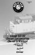 Lionel SD-80 Diesel Locomotive Owner s Manual