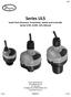 Series ULS Small Tank Ultrasonic Transmitter, Switch and Controller Series ULSS, ULSM, ULSL Manual