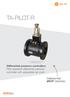 TA-PILOT-R. Differential pressure controllers Pilot operated differential pressure controller with adjustable set-point