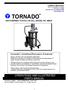 TORNADO AIR-POWERED TOXVAC (18 GAL.) MODEL NO