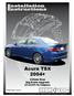 Installation Instructions. Acura TSX mm Rear Big Brake Upgrade ST-22/ST-10 Calipers