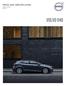 PRICE AND SPECIFICATION Model Year 2018 Edition 2 VOLVO V40