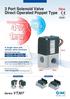 1.8 w Port Solenoid Valve Direct Operated Poppet Type. New. Series VT307 CAT.ES11-107A. Power consumption