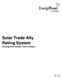 Solar Trade Ally Rating System Developed by Energy Trust of Oregon