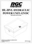 HL-HVL HYDRAULIC POWER UNIT-12VDC