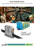OUR POWER TEAM. High-Current DIN-Rail-Mount Terminal Blocks for Conductors up to 185 mm 2 (350 kcmil) vibration-proof fast maintenance-free