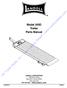 TM Trailer Sales, Inc. - Your Lowboy Dealer -  Model 345D Trailer Parts Manual
