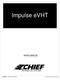 Impulse evht PARTS MANUAL AUTOMOTIVE SYSTEMS Chief Automotive Systems, Inc. A DOVER INDUSTRIES COMPANY
