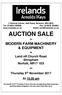 2 Harford Centre, Hall Road, Norwich, NR4 6DG Tel: (01603) Fax: (01603) AUCTION SALE MODERN FARM MACHINERY & EQUIPMENT