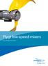 Flygt low-speed mixers OUTSTANDING EFFICIENCY