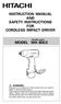 INSTRUCTION MANUAL AND SAFETY INSTRUCTIONS FOR CORDLESS IMPACT DRIVER