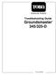 Commercial Products Troubleshooting Guide Groundsmaster 345/325-D
