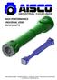 HIGH PERFORMANCE UNIVERSAL JOINT DRIVESHAFTS