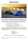 LEXUS PROJECT CAR MEDIA GUIDE FOR THE 2008 SEMA SHOW