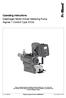 Operating instructions Diaphragm Motor-Driven Metering Pump Sigma/ 1 Control Type S1Cb