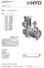 Piston diaphragm pump Series 410.2