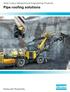 Atlas Copco Geotechnical Engineering Products. Pipe roofing solutions