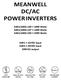 MEANWELL DC/AC POWER INVERTERS